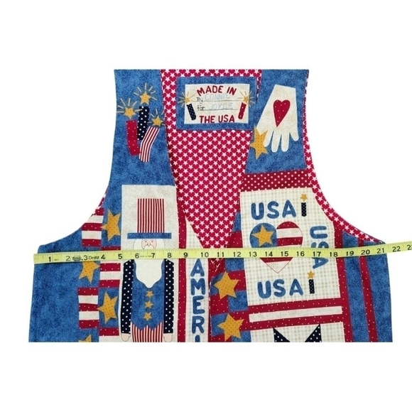 Vintage Americana Usa handmade Patriotic Hippie Boho Vest - Picture 9 of 10